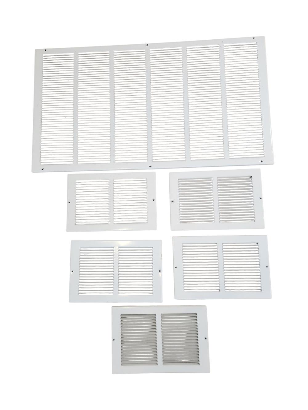 White Vent Register Grille Set - Home Storage & Organization
